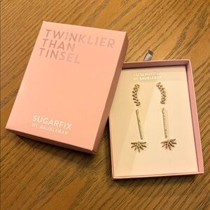 Baublebar Sugarfix Earrings Set in Pink Box Sparkles